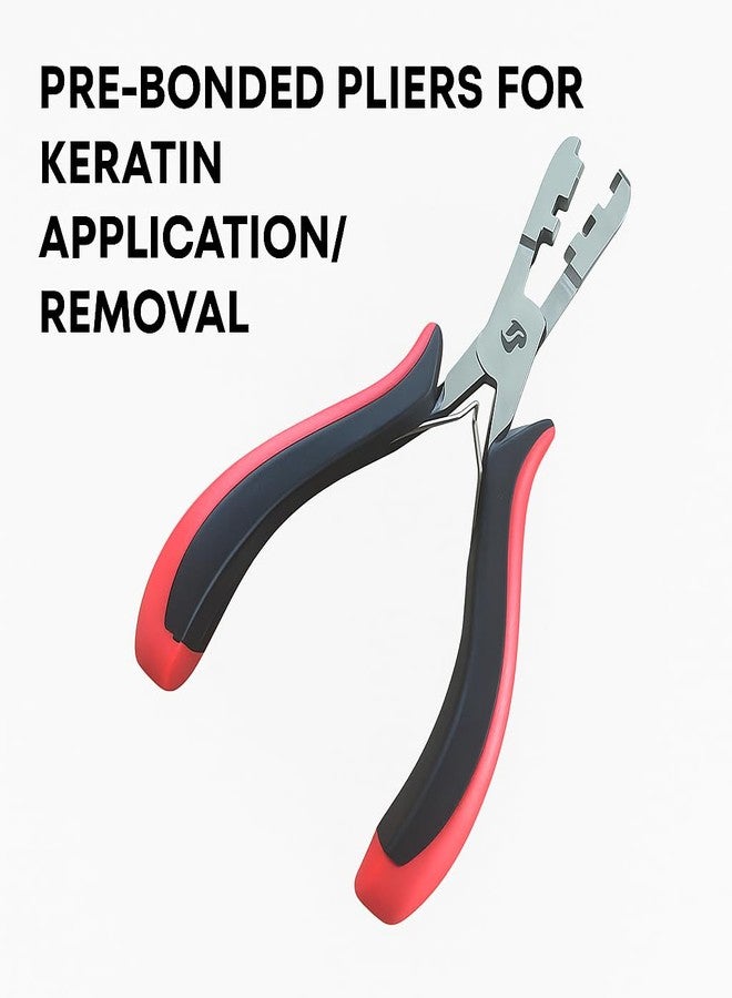Miracle Hair Extension Bead Remover Pliers Pink Stainless Steel Professional Curved Jaw Tool for Microlink and Micro Ring Beads Easy Access Safe Near Scalp Removal By MIRACLE - Image 2