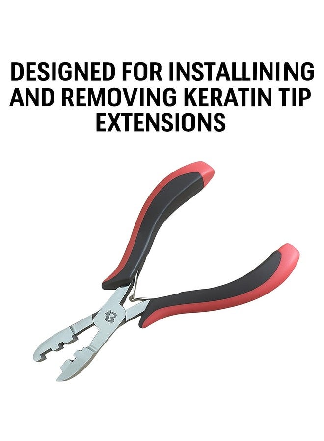 Miracle Hair Extension Bead Remover Pliers Pink Stainless Steel Professional Curved Jaw Tool for Microlink and Micro Ring Beads Easy Access Safe Near Scalp Removal By MIRACLE - Image 5