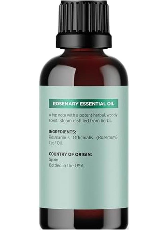 Maple Holistics - Pure Rosemary Oil For Hair Growth Undiluted Rosemary Essential Oil For Hair Skin And Nails And Refreshing Aromatherapy Oil For Diffusers 118Ml Rosemary 30 Ml - Image 1
