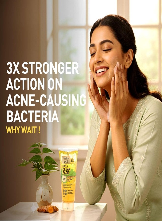 W2 Neem & Turmeric Face Wash | Daily Use Face Wash | Suitable for All Skin Types - 225 ml - Image 4