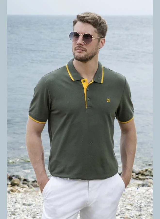 Buratti  Buratti 100% Cotton Buttoned Regular Fit Polo Collar T Shirt Men's POLO COLLAR T SHIRT 5902118 for Men | Best Price UAE