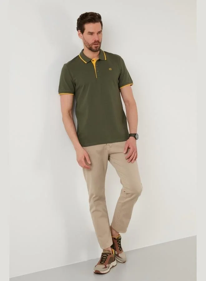 Buratti  Buratti 100% Cotton Buttoned Regular Fit Polo Collar T Shirt Men's POLO COLLAR T SHIRT 5902118 for Men | Best Price UAE
