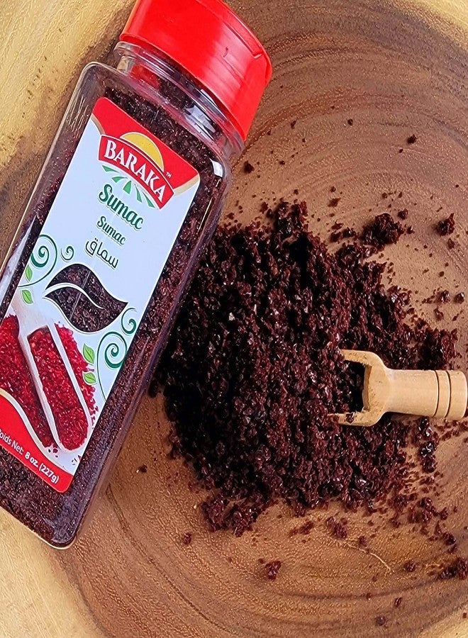 Baraka Jordanian Sumac Spice Powder | Authentic Middle Eastern Citrus Herb Seasoning for Cooking Mediterranean Cuisine, No Additives, No Preservatives, No Salt, No MSG (Pack of 1) 8 oz - Image 2