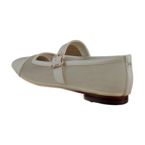 Sam Edelman Women's Miranda Mary Jane Flat, Modern Ivory, 7.5 - Image 3