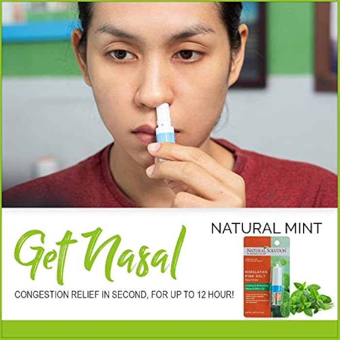 Natural Solution Nasal Inhaler, Infused with Pink Salt and Organic Mint Oil, Nose Cleaner, Cooling, Relaxing & Refreshing Aromatherapy Diffuser, 0.068oz | Pack of 3 (8206A-3PK) - Image 4