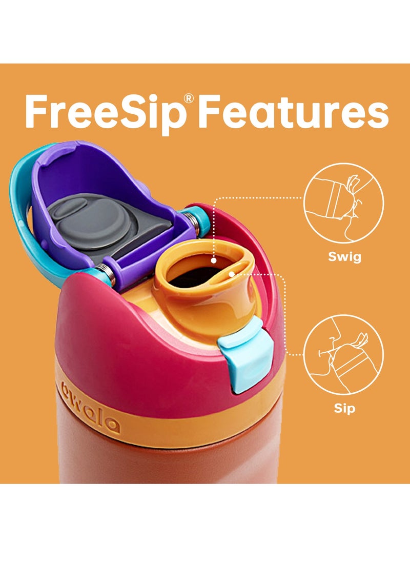 Owala FreeSip Insulated Stainless Steel Water Bottle with Straw for Sports Travel and School BPA-Free Sports Water Bottle (Brown 24OZ)  - Image 3
