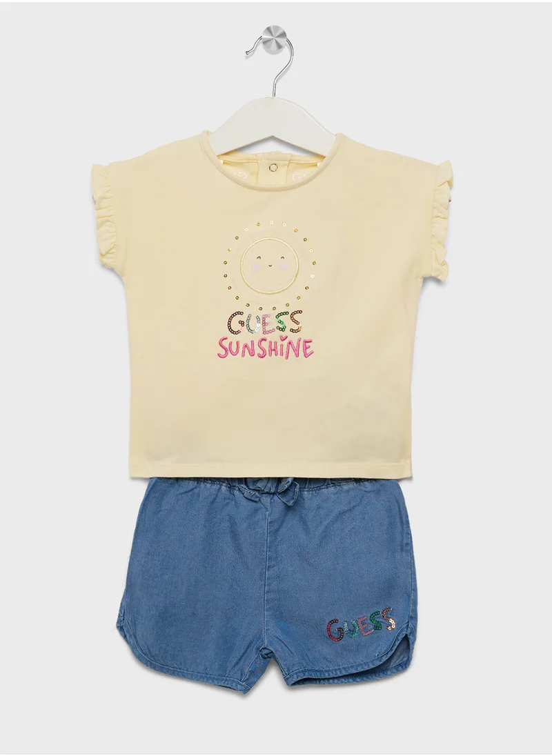 GUESS Infant Logo T-Shirt & Shorts Set