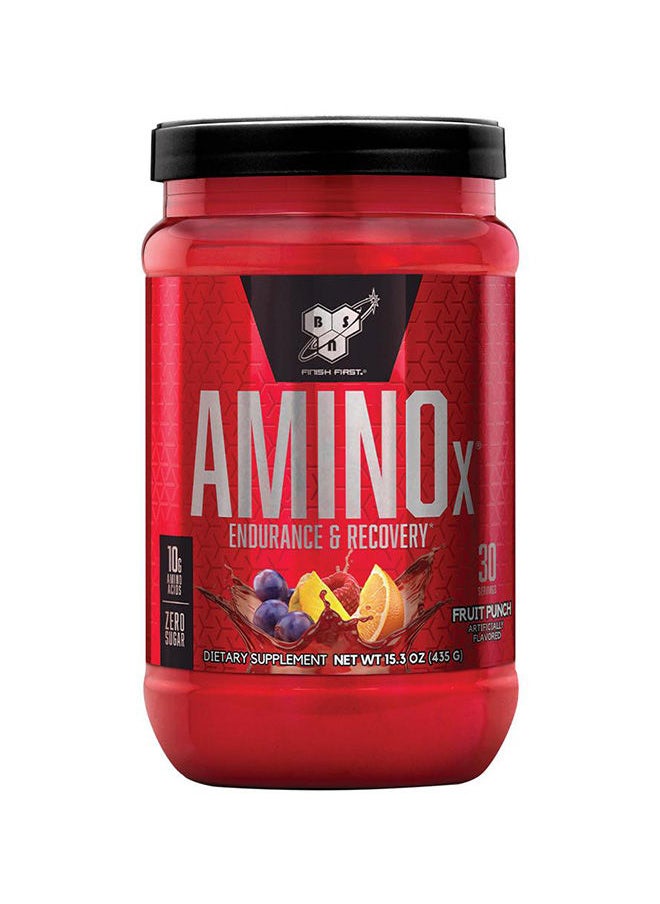 BSN - Amino Energy Powder for Endurance and Recovery, Effervesent Instantized Amino Acids, Dietary Supplement - Fruit Punch, 435 Grams, 30 Servings - Image 1