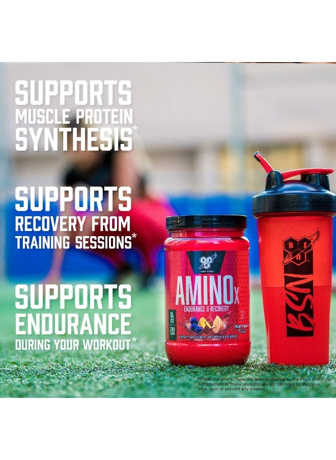 BSN - Amino Energy Powder for Endurance and Recovery, Effervesent Instantized Amino Acids, Dietary Supplement - Fruit Punch, 435 Grams, 30 Servings - Image 1