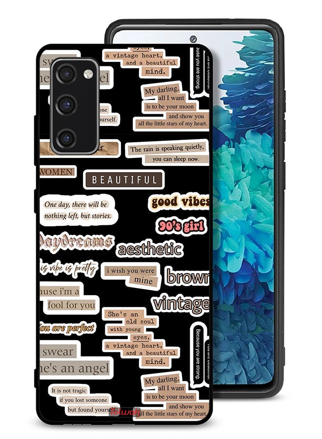 Tolwak Samsung Galaxy S20 FE Protective Case Cover Beautiful Quotes Stickers - Image 1