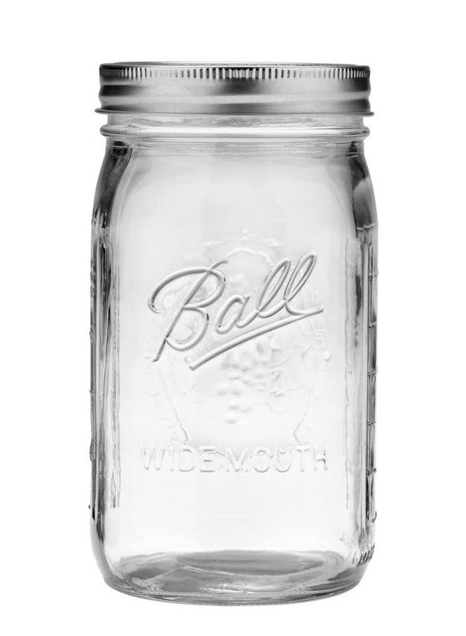Ball Quart (32oz) Jar with Silver Lid, Wide Mouth, 1 Jar - Image 2