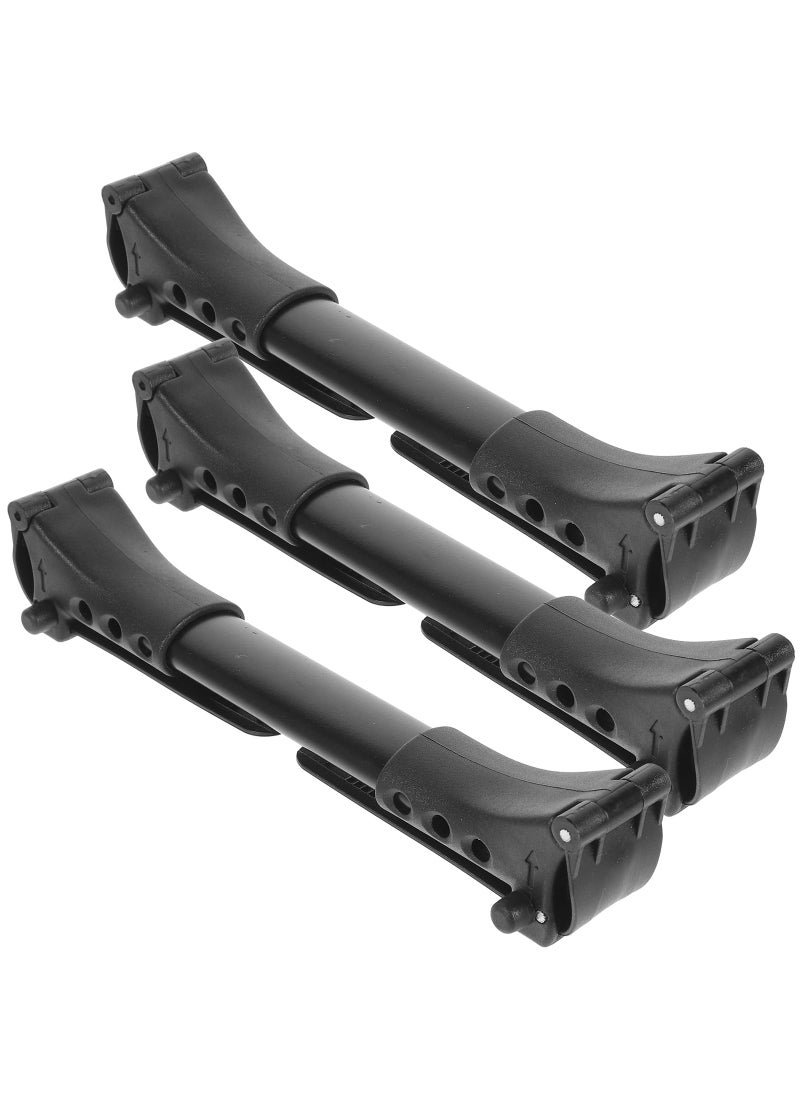Toyvian Toyvian Cart Connector Universal Stroller Car Stroller Car Acessories 3pcs Stroller Pushchair Connector Twin Stroller Connection Accessories Connector for Baby Stroller Aluminum Tube Black  - Image 2