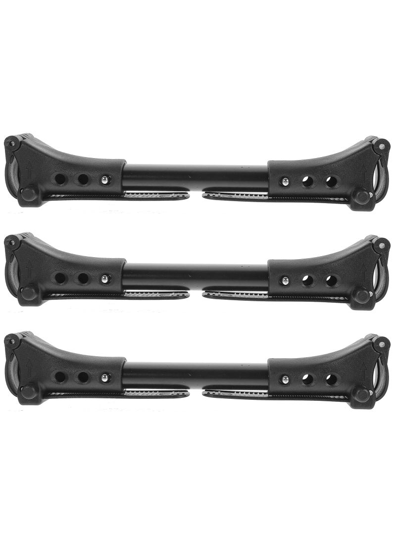 Toyvian Toyvian Cart Connector Universal Stroller Car Stroller Car Acessories 3pcs Stroller Pushchair Connector Twin Stroller Connection Accessories Connector for Baby Stroller Aluminum Tube Black  - Image 1