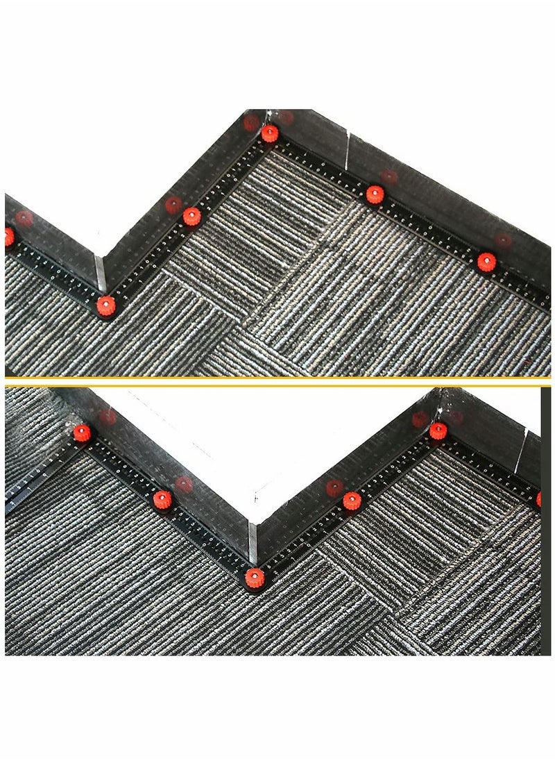 Y&D - Multi-Angle Measuring Ruler, 12 Fold Tool Kit with Hole Positioning, Aluminum Alloy Template Lock, Tile Tools for Installation - Image 1