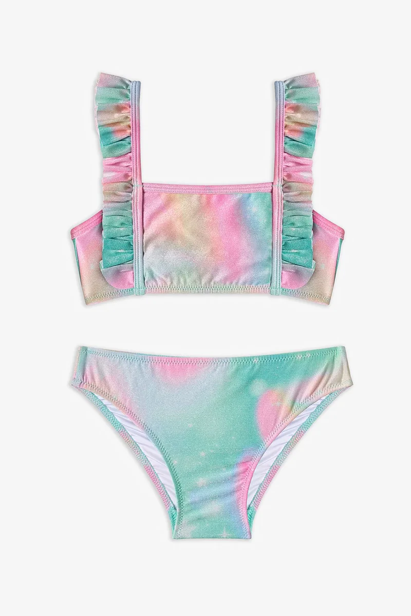 Penti PENTI Girls' Magic Mist Bandeau Floral Print Bandeau Bikini Set