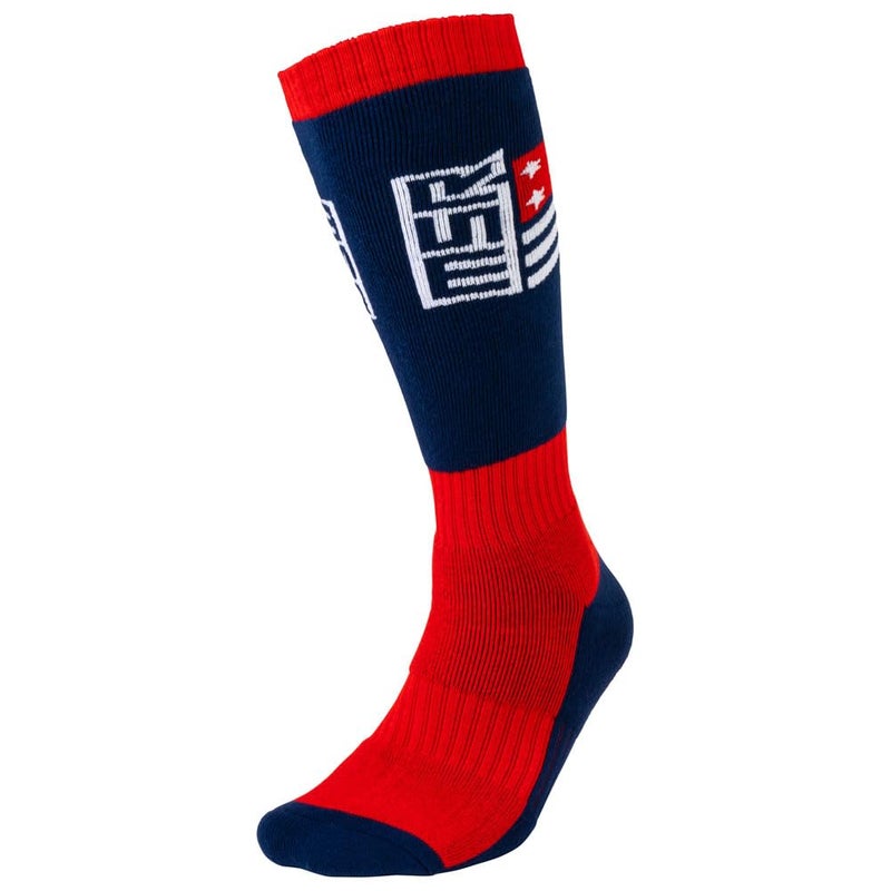 MSR Riding Adventure Socks (US, Numeric, 1, 6, Regular, Tall, Youth, Stars & Stripes)