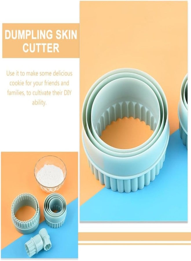 Much Hotter Round Cookie Cutters Set, 8 Pieces, Double-Sided Biscuit Cutters, 1.1-3.85 Inch Sizes, Mint Green - Image 5