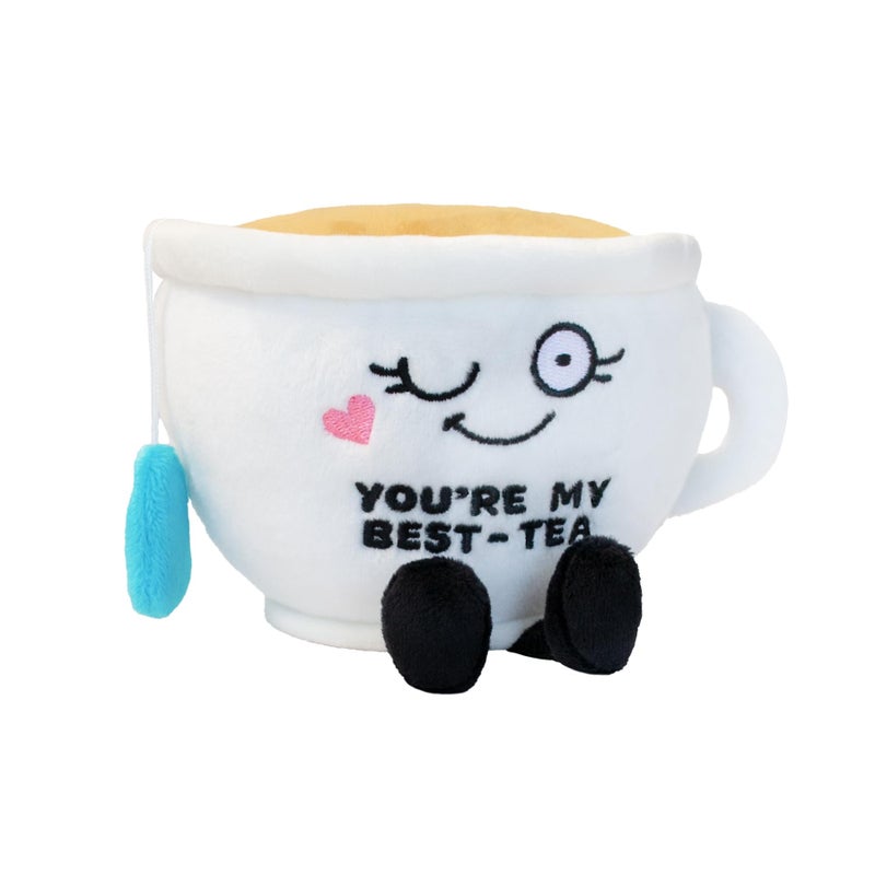 Punchkins Teacup Plushie Youre My BestTea Punny Teacup Plush Gift for Best Friend Food Plush Toy for Gifting - Image 3