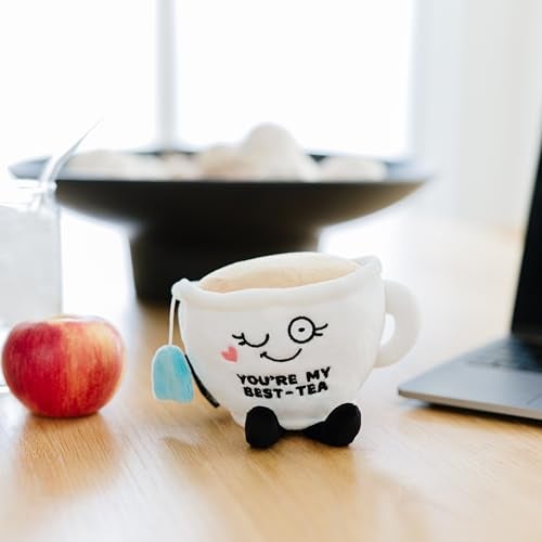 Punchkins Teacup Plushie Youre My BestTea Punny Teacup Plush Gift for Best Friend Food Plush Toy for Gifting - Image 5