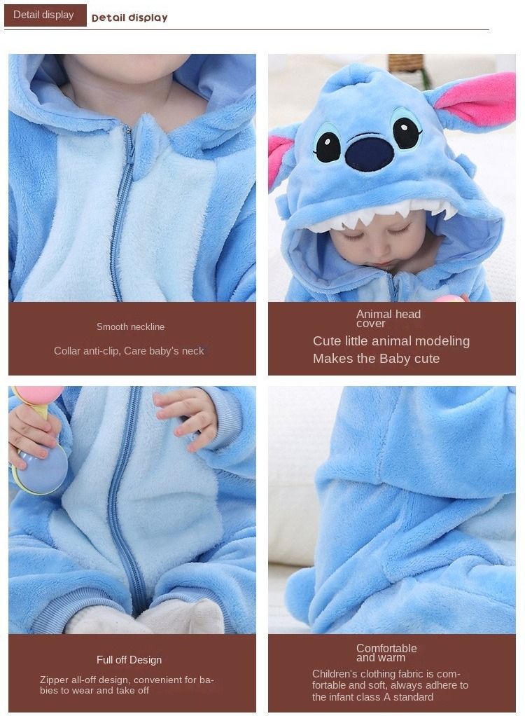 Y&D 1-Piece Children's Bluestar Onesie Party Costume - Image 4