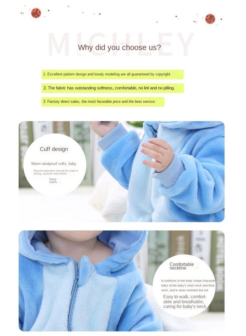 Y&D 1-Piece Children's Bluestar Onesie Party Costume - Image 3