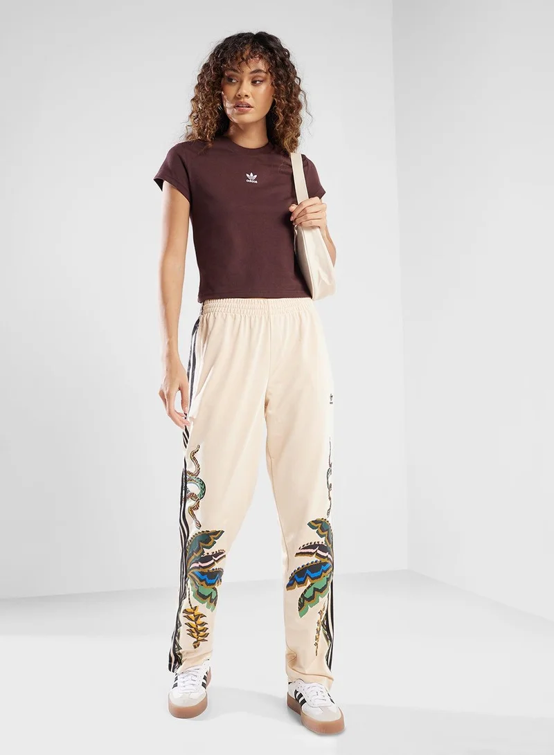 Adidas ESS SLIM TEE Brown Originals Women T-SHIRTS
