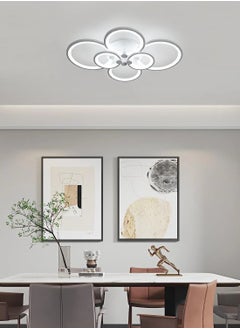 Comely Ceiling Light Led Modern Design Circle Rings Cold White Ceiling Lamp for Living Room Bedroom  - Image 4