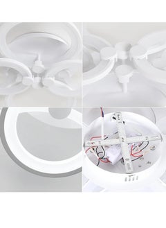 Comely Ceiling Light Led Modern Design Circle Rings Cold White Ceiling Lamp for Living Room Bedroom  - Image 3