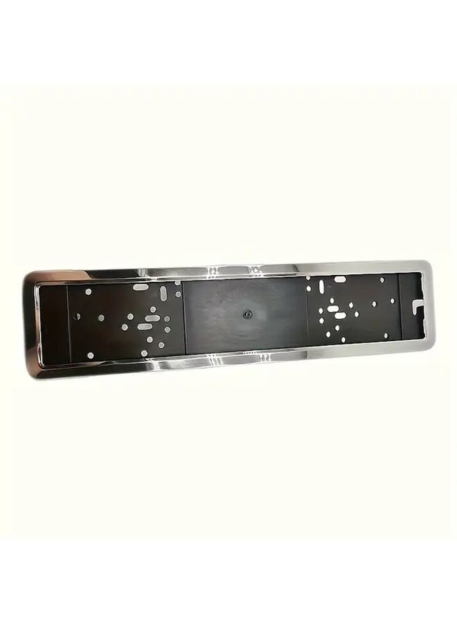 Stainless Steel European License Plate Frame 1pc Waterproof Rust Resistant - Image 4
