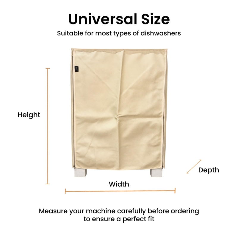 Alanwar | Leather Burgundy Dishwasher Cover Medium Size | 62x47x87 cm | Waterproof Dustproof Kitchen Appliance Protective Cover | Zipper - Image 4