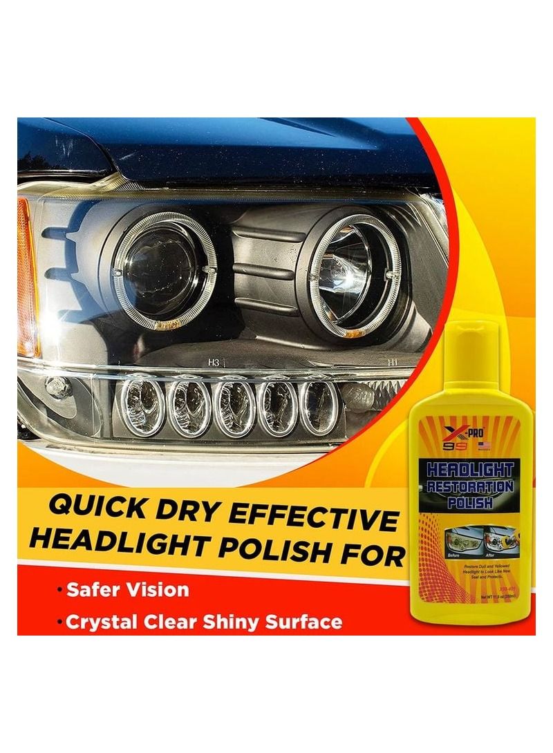 إكس برو X-PRO ملمع لترميم المصابيح الأمامية 350 مل X99-401 - Image 3