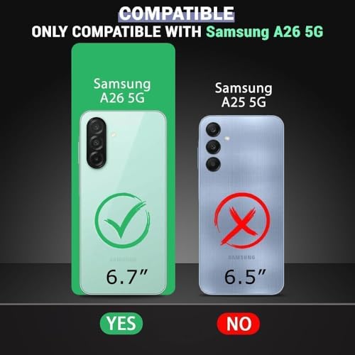 KC Back Cover for Samsung Galaxy A26 5G - New Curly Wave Frame Shape Shockproof Bumper Soft Silicone Case with Camera Protection (Transparent) - Image 2