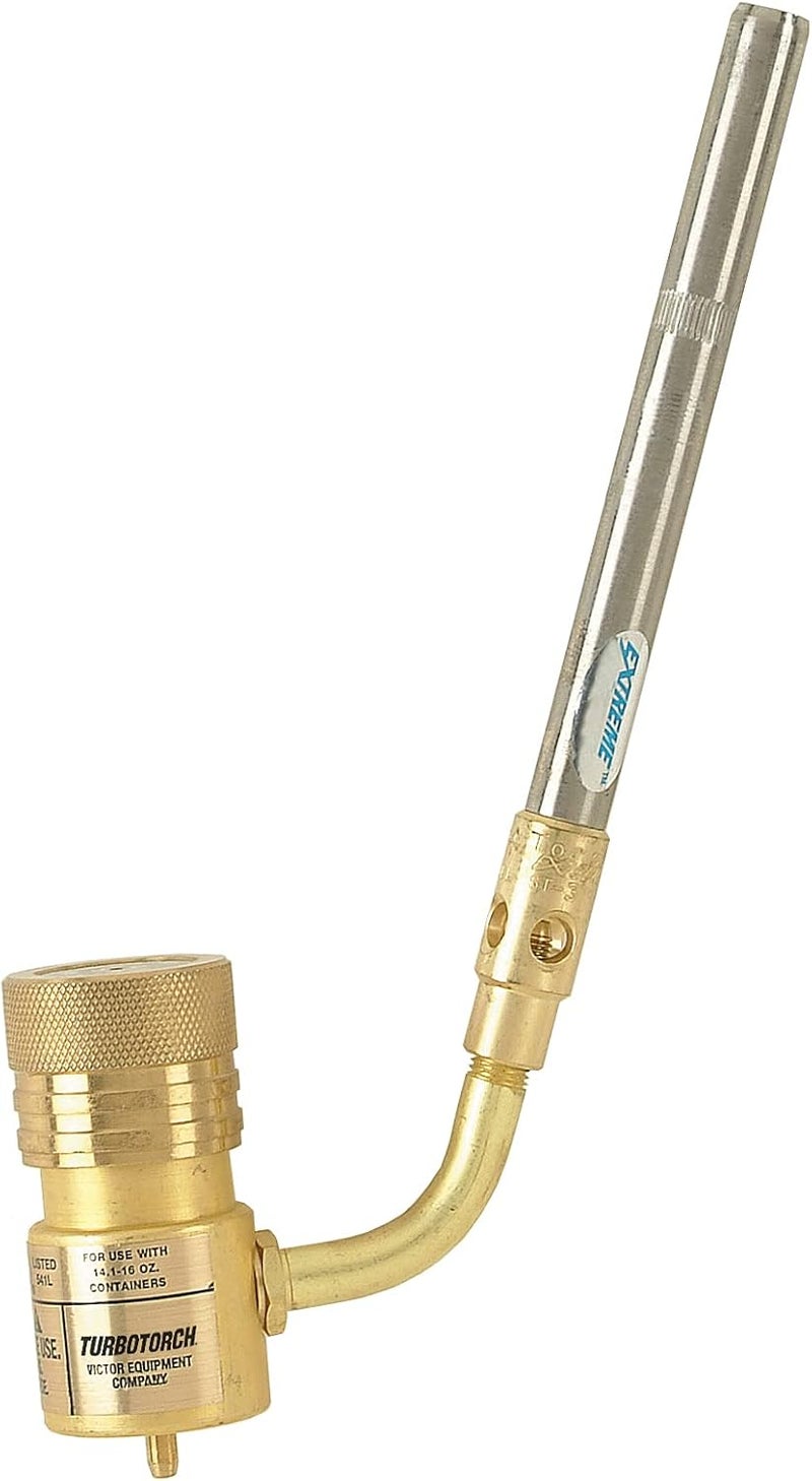 ESAB TURBOTORCH 0386-0403 STK-9 Hand Torch Kit for Soft Soldering and Brazing Copper, Brass, Steel, Bronze, Aluminum, Propane/Mapp Pro, Extreme Swirl Technology, 360 Degree, STK-R Regulator, ST-3 Tip - Image 1