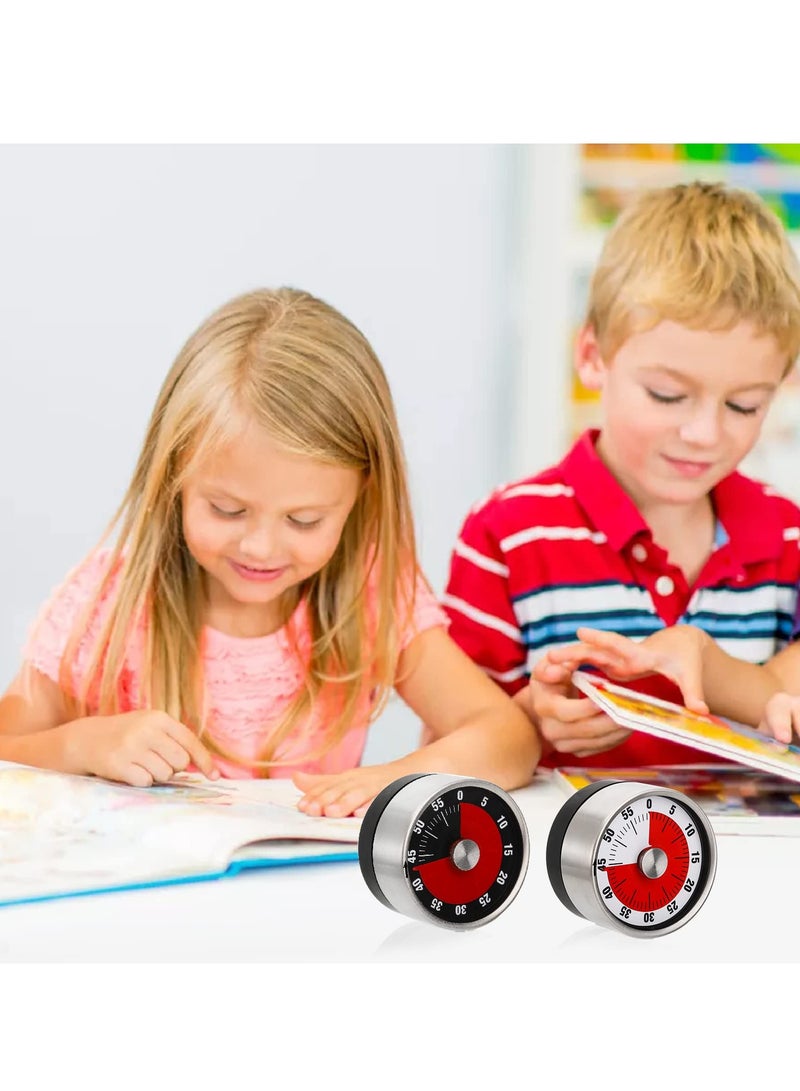 Hihonor 60-Minute Visual Timer, Mechanical Countdown Timers Kitchen Timer, Classroom Teaching Clock for Teaching, Meeting, Cooking, Working - Image 3