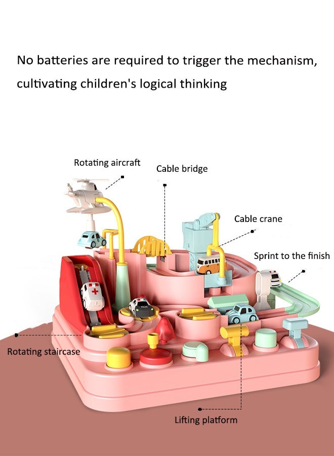 ألعاب مغامرات السيارات ألعاب تحدي السيارات ألعاب حلبة سباق للأطفال ألعاب مواقف السكك الحديدية مغامرات تحدي السيارات مع 3 سيارات صغيرة - Image 3