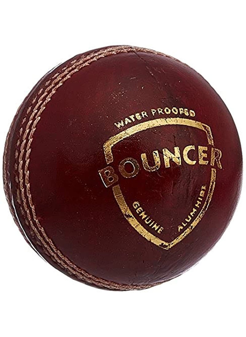 Bouncer Cricket Balls | Water Proofed Leather Ball | Suitable for Practice Game | Tournament Game | Top Quality Cork