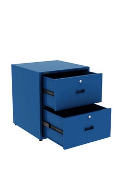 RIGID Steel 2 drawers Storage Cabinet  Blue 50x45x45cm  - Image 2
