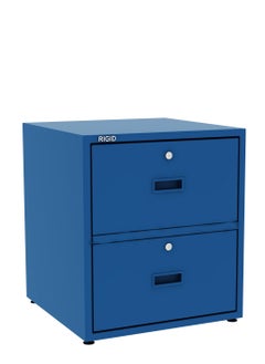 RIGID Steel 2 drawers Storage Cabinet  Blue 50x45x45cm  - Image 4