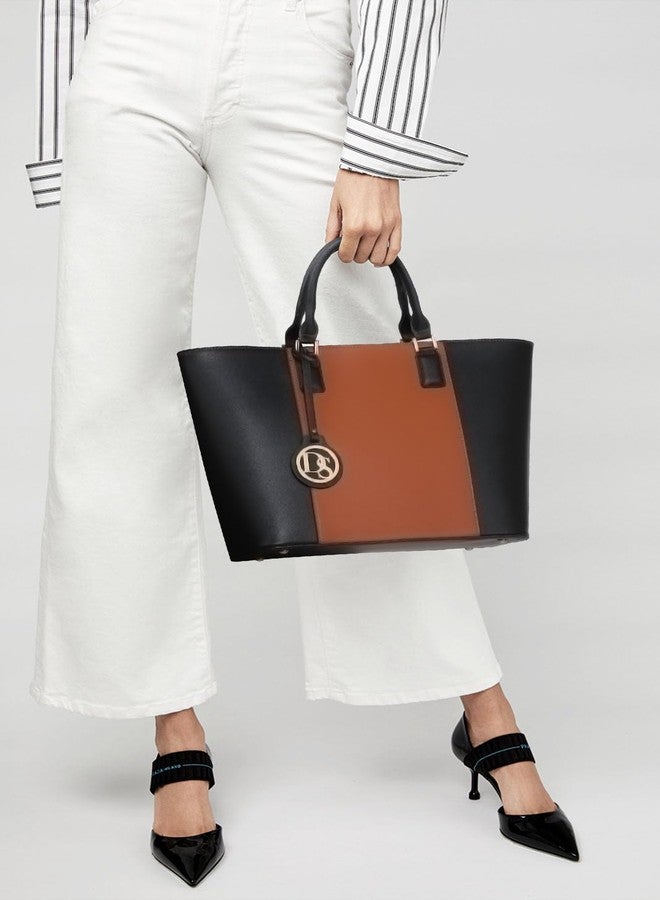 Dasein Satchel Purse Handbag for Women Large Shoulder Work Tote Bag With Matching Wallet - Image 2