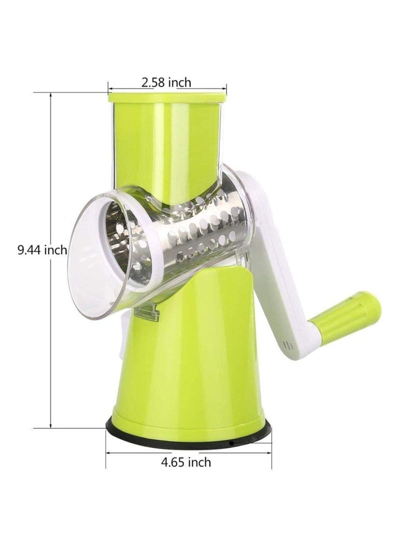 ELTRAZONE 4 Pcs Vegetable Slicer 3 In 1 Handheld Spiral Rotary Drum Slicer For Vegetable Fruit Cheese Nut - Image 2
