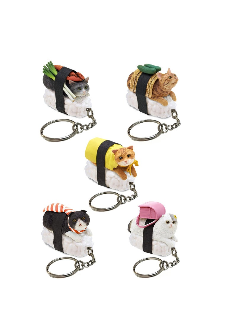SYOSI Cat Keychain Gift for Women, KASTWAVE Cat Keyring Cute Funny Mini Pendent Jewelry Present for Girlfriend, Friend, Mom, Grandma, Birthday Party Well for Cellphone, Handbag, Purse  - Image 1