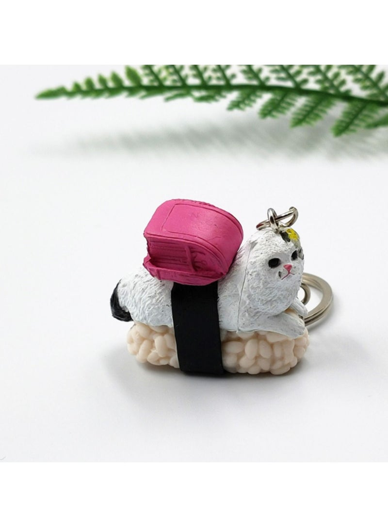 SYOSI Cat Keychain Gift for Women, KASTWAVE Cat Keyring Cute Funny Mini Pendent Jewelry Present for Girlfriend, Friend, Mom, Grandma, Birthday Party Well for Cellphone, Handbag, Purse  - Image 2