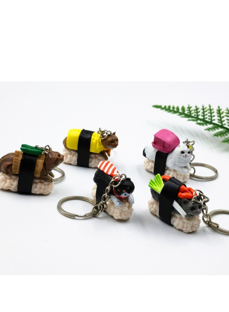 SYOSI Cat Keychain Gift for Women, KASTWAVE Cat Keyring Cute Funny Mini Pendent Jewelry Present for Girlfriend, Friend, Mom, Grandma, Birthday Party Well for Cellphone, Handbag, Purse  - Image 4
