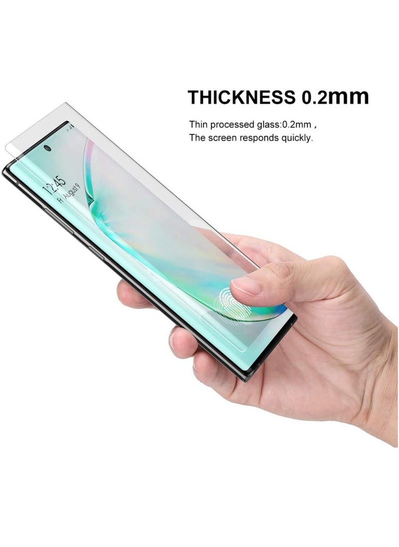 Raxoom Curved Full Tempered Glass Screen Protector 0.25mm for Samsung Galaxy Note 10 - Black - Image 4