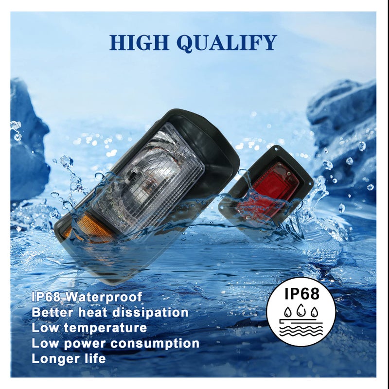 Golf Cart Club Car DS LED Light | Headlights & LED Tail Lights For Club Car DS Gas & Electric golf carts (1993 & up) 12V - Image 4