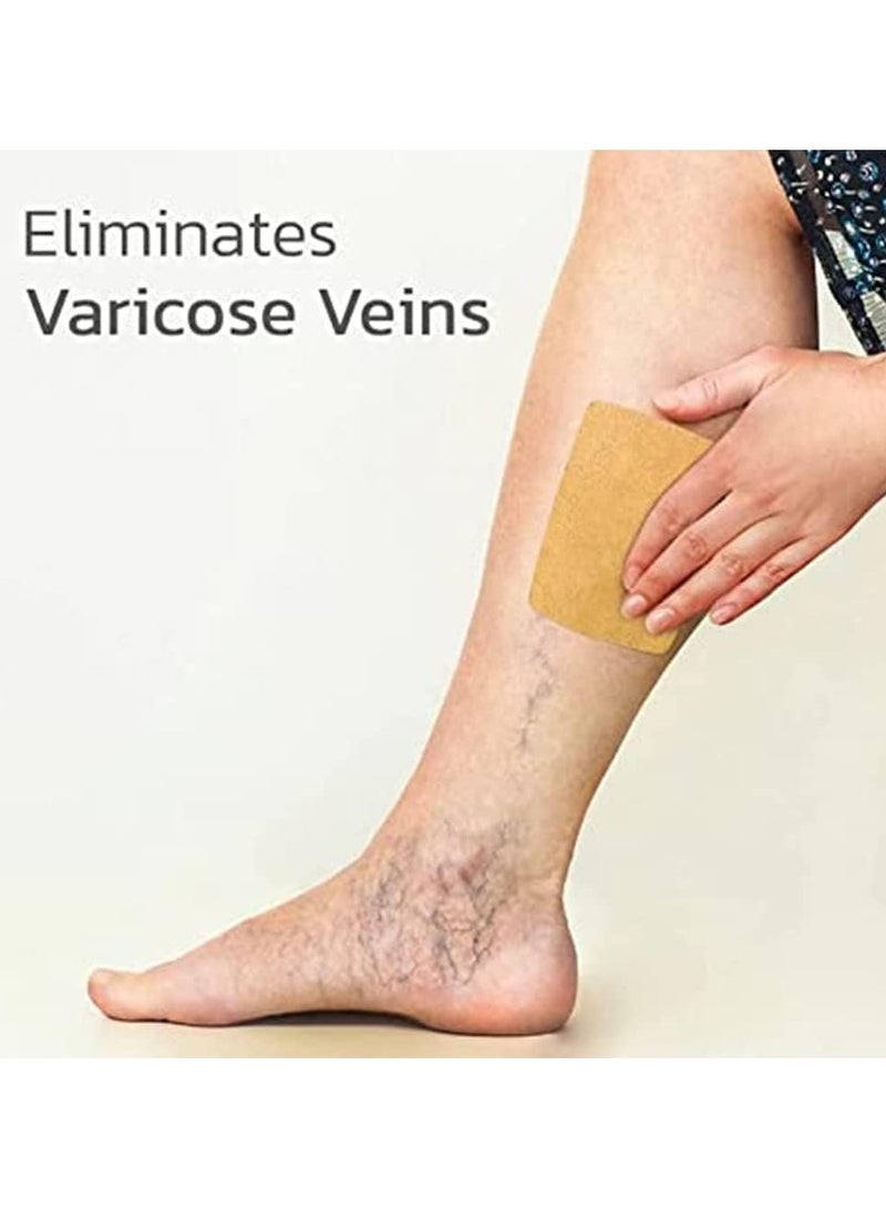 ياميم يميم 24 قطعة من رقعة الدوالي لصحة الساق، رقعة الدوالي لتخفيف الألم والدورة الدموية والتورم والأوردة العنكبوتية - Image 2