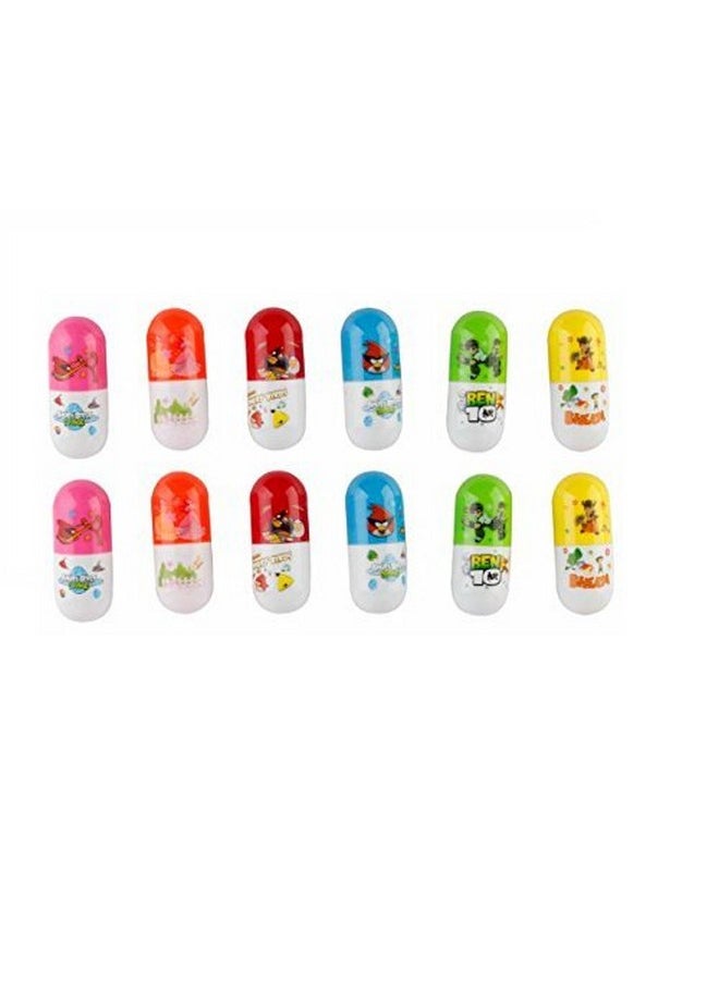 Parteet - PARTEET New Cane Shape Ball Pens with Keychain - Pack of 24Pcs for Return Gifts for Kids - Image 1