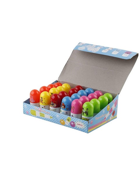 PARTEET New Cane Shape Ball Pens with Keychain - Pack of 24Pcs for Return Gifts for Kids