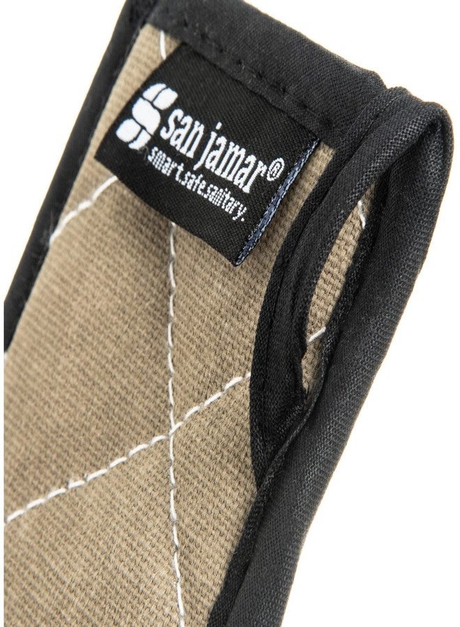 San Jamar-Chef Revival 804BG Serving Skillet Handle Holder - Fire Retardant, Tan - Image 4