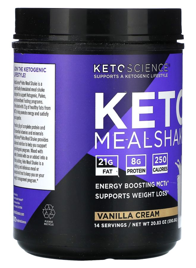 Keto Science Keto MealShake Vanilla Cream 20.83 oz (590.8 g) - Image 2